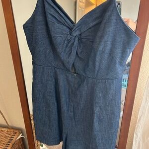 Old Navy Blue Denim Romper